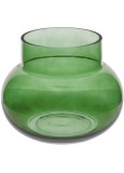 Vaza flori sticla verde 21 x 20 cm