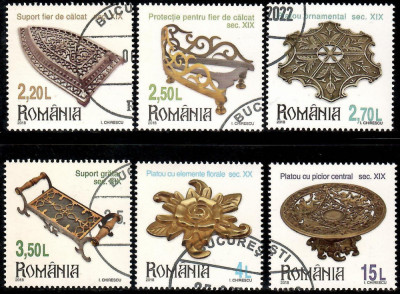 Romania 2018, Colectii Platouri/Suporturi, stampilat (CTO), Michel 7355-7360 foto