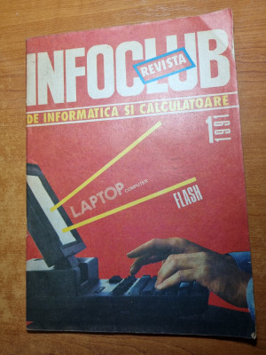 revista de informatica si calculatoare - infoclub - ianuarie 1991 foto