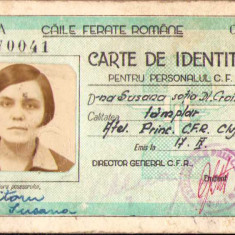 HST A62 Carte de identitate CFR 1948 Cluj