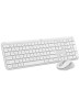 Logitech Signature Slim Wireless Keyboard & Mouse Combo Mk950 Off White Nordic PC