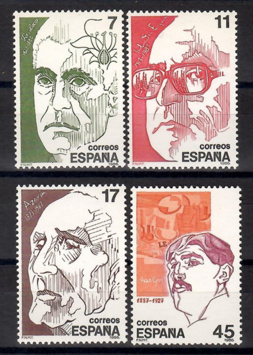Spania 1986 - Personalități, MNH