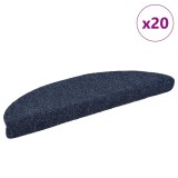 Cumpara ieftin Covorase autoadezive pentru scari, 20 buc., 56x17x3 cm, semirotunde, albastre