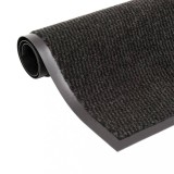 Gossi covoare usa anti-praf, 2 buc. negru, 40x60 cm, dreptunghiular