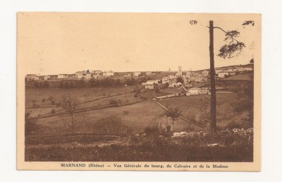FV3-Carte Postala- FRANTA - Marnand (Rhone ), Vue generale du bourg , 1975 foto