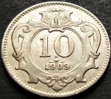 Cumpara ieftin Moneda istorica 10 FHELLER - AUSTRO-UNGARIA / AUSTRIA, anul 1909 * cod 2341