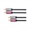 Cablu audio Kruger&amp;Matz 2x RCA Male - 2x RCA Male 0.5m negru