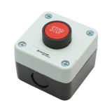 Buton de comanda STOP rosu cu revenire 1NC Breckner Germany XAL-B114