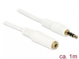 Cablu prelungitor audio jack 3.5mm 4 pini T-M 1m, Delock 84480