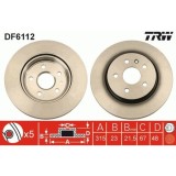 Disc frana Trw DF6112, parte montare : Punte spate