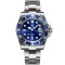 Ceas automatic de scufundari STEELDIVE SD1953, 41 mm, bratara argintie, carcasa si cadran albastru, NH35, cristal safir, 30 ATM