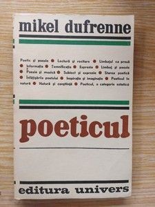 Poeticul- Mikel Dufrenne foto