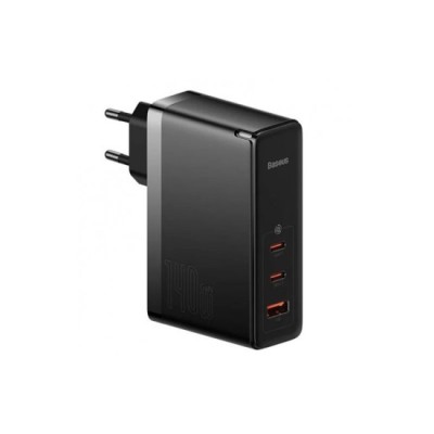 Incarcator EU 3in1, 140W, Cablu Type-C, 1m - Baseus GaN5 Pro (CCGP100201) - Black foto