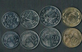 POLINEZIA FRANCEZA █ TAHITI █ SET DE MONEDE █ 5+10+20+50 Francs █ 2021 █ UNC, Asia