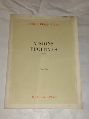 SERGE PROKOFIEFF - VISIONS FUGITIVES Op.22, Piano Solo foto