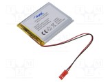 Acumul: Li-Po 3,7V 3500mAh cabluri,contector JST SYP-02T-1