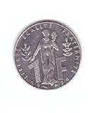 Moneda Franta 1 franc 1996 Jacques Rueff, stare buna, curata