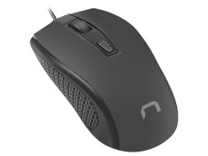 Mouse optic negru NATEC USB A cu fir 1,8m, 3 butoane