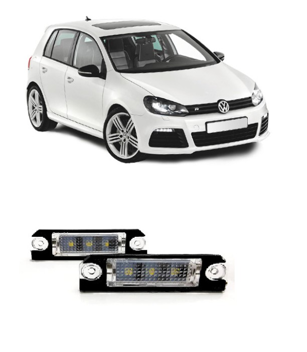 Set 2 Lampi LED numar dedicate VW Golf 5 2005 - 2009