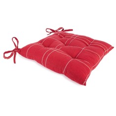 Perna scaun bumbac rosu Heritage 40x40 cm
