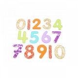 Set 14 numere translucide Glitter pentru tablete si mese luminoase, Tickit