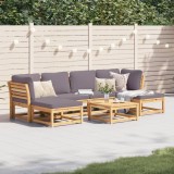 Set mobilier gradina cu perne, 7 piese, lemn masiv acacia GartenMobel Dekor, vidaXL