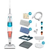 Aspirator cu abur Rowenta Clean &amp;amp; Steam Multi RY8544WH, 1700 W, autonomie abur 30 min, reglaj abur eco/max, accesoriu pentru ferestre, recipient p