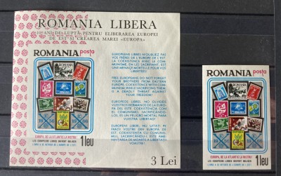 Romania, Exil, Emisiunea XLIV, 10 ani de propaganda filatelica, 1966 foto