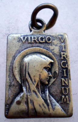 1.991 PANDANTIV RELIGIOS CATOLIC VIRGO VIRGINUM LOURDES foto