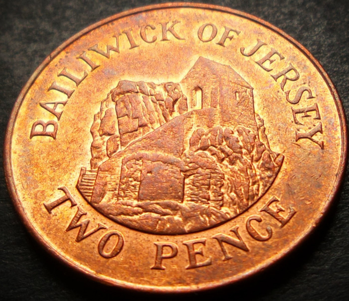 Moneda exotica 2 PENCE - JERSEY, anul 2008 * cod 4168 = A.UNC - luciu de batere