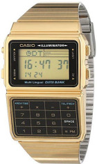 Ceas Unisex, Casio, Databank Calculator Gold DBC-611-GE foto