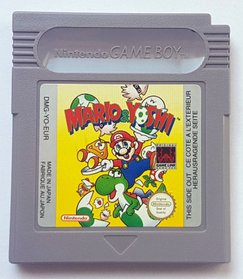 Mario &amp;amp; Yoshi Nintendo Game boy classic joc retro de colectie Japan foto