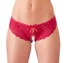 Chilotei din dantela elastica, cu decupaj in zona intima , Orion, rosu - XL, COTELLI LINGERIE