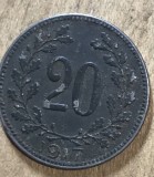 MNDSTR AUT201 - Austro-Ungaria - 20 heller 1917