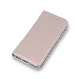 Husa Flip Carte / Stand Huawei P30 Lite, inchidere magnetica Rose Gold