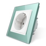 Cumpara ieftin Priza simpla Livolo cu rama din sticla SmartElectro IntelligentHouse