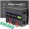 Invertor cu undă sinusoidală modificată monolit Qoltec 6000 | 12V &ndash; 230V | 3000/6000W | USB