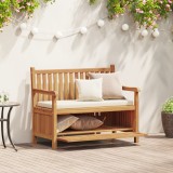 vidaXL Bancă de grădină cu șemineu cu depozitare Maro 228 x 60 x 90 cm