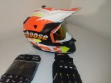 Casca moto/enduro/atv +Ochelari+Manusi+Cagula