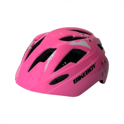 Casca de protectie pentru copii, cu lumini si sistem ajustare marime, Roz foto