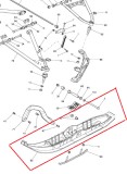 Ski Doo MX_NEW 505073281SK: Ski Negru Original - Piese &amp; Accesorii Moto