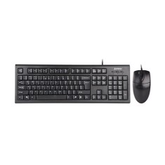 Kit Tastatura + Mouse A4Tech KR8520D, Wired, Taste Numerice, USB, 800 DPi, Senzor Optic, 3 Butoane, Scroll, Negru foto