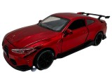 Macheta Auto BMW M4 Coupe replica rosie sport cu usi deschise 1:32