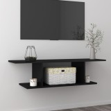 Cumpara ieftin Dulap TV suspendat, negru extra lucios, 103x30x26,5 cm