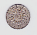 Moneda Sierra Leone 10 Centi 1964 - KM#19 VF