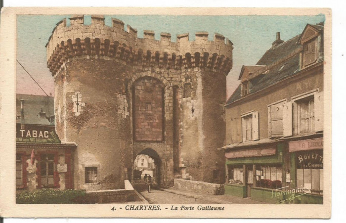 carte postala-FRANTA--CHARTRES-La Porte Gullaume-