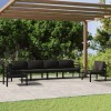 Gossi set mobilier de gradina cu perne, 6 piese, antracit, aluminiu