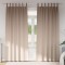 Perdele cu perdele 2 pcs Gri taupe Poliester