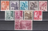 Germania - Zona Franceză Baden 1948, 1949 - Motive locale, Fără PF (Pfening), Cotă 170 EURO, MNH (Val. 20 cu vopseaua străpunsă pe verso !)