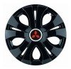 Set 4 Capace Roti Top Negru R15, Compatibil Cu Mitsubishi, Autohelix MSA